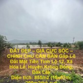 ĐẤT ĐẸP – GIÁ CỰC SỐC – CHÍNH CHỦ CẦN BÁN Gấp Lô Đất Mặt Tiền Tỉnh Lộ 12 Krông Bông